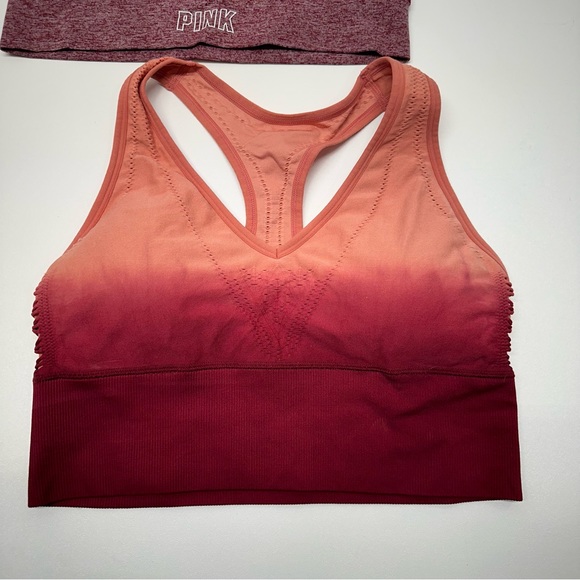 Victorias Secret PINK Sports Bra Bundle Womens Size Large Workout - Picture 2 of 9
